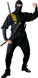 NINJA (Coat, Hose, Rock, Gürtel,Beinbänder, Maske) Größe L