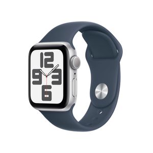 Apple Watch SE GPS 40mm Alu Silber/Sturmblau Sportarmb. M/L
