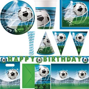 Fussball Fans XL Partyset zur Fußballparty / Geburtstag