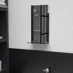 vidaXL Lustro ścienne z półką 20×40 cm szkło hartowane