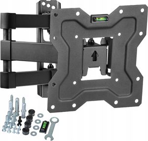 King Mount Uchwyt TV KG-1027 | 15" - 48" | Obrotowy | Uchwyt do Telewizora | Vesa 100x100 - 200x200 | 35 kg | Czarny King Mount Uchwyt TV KG-1027 | 15" - 48" | Obrotowy | Uchwyt do Telewizora | Vesa 100x100 - 200x200 | 35 kg | Czarny
