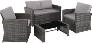 Rattan Lounge Jesolo für 4 Personen widerstandsfähig