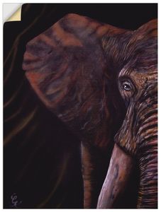 ARTland Wandbild, selbstklebend Elefant Größe: 30x40 cm