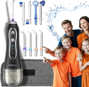 Dentální Zubní Irriggátor Bezdrátový 5 Režimů H2Ofloss 8 Čerpadel