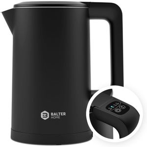 Balter Wasserkocher mit Temperaturwahl 45-100°C Edelstahl Doppelwand 2200W