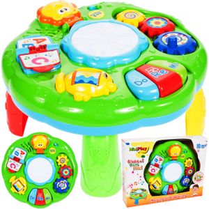 MalPlay Baby Spieltisch Musikspielzeug | Baby erstes Keyboard | Licht & Sound | mit Tiergeräusche | Babyspielzeug Lernspielzeug für Kinder ab 18 Monate