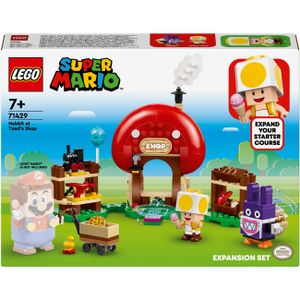 LEGO Super Mario Mopsie in Toads Laden – Erweiterungsset, Spielzeug mit 2 Figuren zum Bauen für Kinder, Fanartikel, Set zum Sammeln, Kleines Geschenk für Gamer, Jungs und Mädchen, ab 7 Jahren 71429