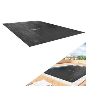 AREBOS Wärmeplane Solarfolie Solarplane Solarheizung Pool Heizung 120mic schwarz rechteckig 5,49m x 2,74m