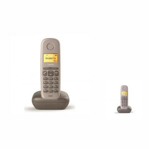 Gigaset A170 - Schnurloses Telefon, beleuchtetes Display, Telefonbuch mit 50 Kontakten, Farbe schoko