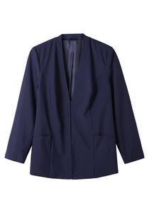 sheego Damen Große Größen Blazer mit Hakenverschluss Jackenblazer Businessmode klassisch - unifarben