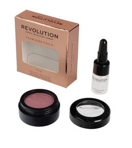 Flawellose Make-up-Revolution-Folien-Metallic-Lidschatten + Base-Rivale 1OP.
