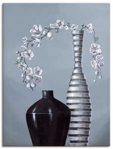 ARTland Leinwandbilder Metallische Vasen I Größe: 45x60 cm