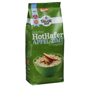 Bauckhof Hot Hafer Apfel-Zimt glutenfrei Demeter 400g
