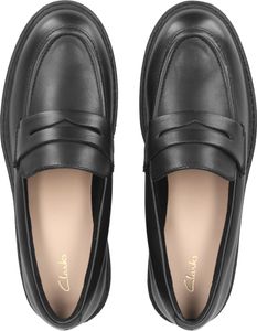 Clarks Slipper & Mokassin Orinoco2 Penny, Glattleder, Schwarz, Damen Clarks Slipper & Mokassin Orinoco2 Penny, Glattleder, Schwarz, Damen