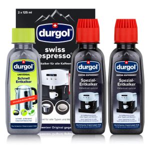 Durgol Swiss Spezial Espresso Entkalker 2 Fl. a 125ml + 1 Fl. á 125 ml Gratis M