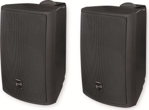 Dynavox PB402 HiFi Lautsprecherbox mit Wandhalterung, Paar, schwarz