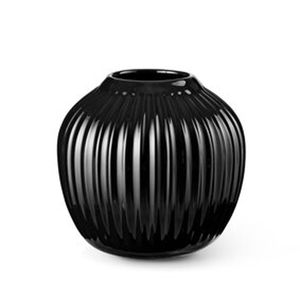 Kähler Design - Hammershøi Vase - schwarz, H 13 cm