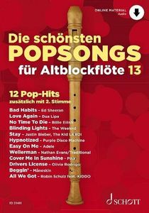 Die schönsten Popsongs für Alt-Blockflöte Band 13