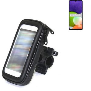 K-S-Trade Fahrrad-Halterung kompatibel mit Samsung Galaxy A22 5G Handy-Halterung Halter Lenkstange Fahrradhalterung Motorrad Bike Mount