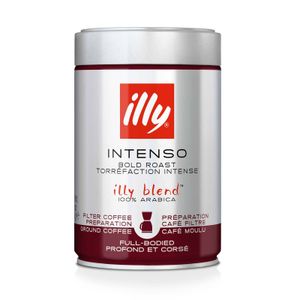 illy Espresso Intenso Filterkaffee dunkle Röstung - 250g Kaffee gemahlen