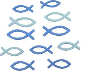 Kleine Holzfische I 120 Stück I 4cm+5cm I Streudeko I Tischdeko Kommunion Taufe - 0,08 € pro Stück