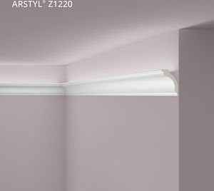 Eckleiste NMC Z1220 ARSTYL Noel Marquet Zierleiste Stuckleiste für Indirekte Beleuchtung Zeitloses Klassisches Design weiß 2 m
