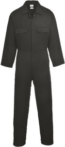 Portwest - "Euro" Overall für Herren/Damen Unisex - Arbeit PW704 (S) (Schwarz)