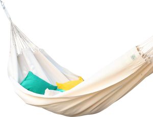 Single Hängematte Natural aus 100% Baumwolle Tuchhängematte von Denana