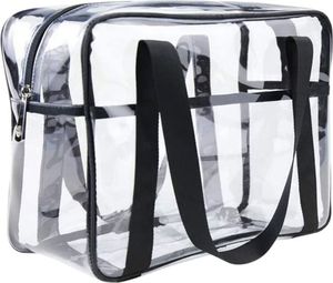 Priehľadná toaletná taška Priehľadná taška Cestovné tašky Toaletná taška z PVC Cestovná taška s organizérom Vodotesná taška na plienky Cestovná kabelka Mommy Bag 30cm*10cm*22cm
