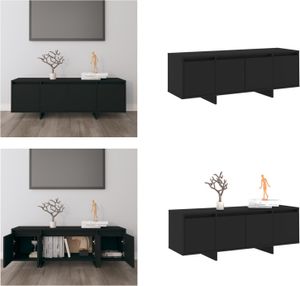 vidaXL TV Schrank Schwarz 120x30x40,5 cm Holzwerkstoff - TV-Schrank - TV-Schränke - Lowboard - Stereo Schrank