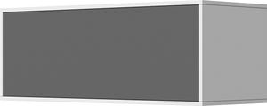 SMARTBett Hängeschrank mit 1 Klapptür zu 120 & 140 Schrankbetten Horizontal Standard Weiss/ Anthrazit