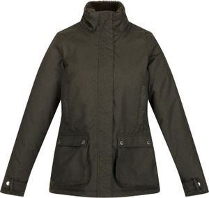 Regatta - "Leighton" Jacke, wasserfest für Damen RG8196 (36 DE) (Dunkel-Khaki)