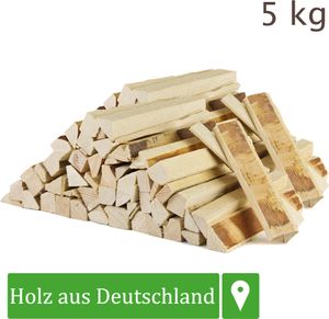 Anmachholz Anzündholz Kiefer 5 kg Anfeuerholz Brennholz Feuerholz Kaminholz Holz Anbrennholz Anzünder Kiefernholz Kammergetrocknet Grill Smoker Flameup