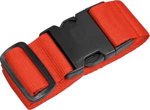 Verstellbares Kofferband / Koffergurt / aus Nylon / Farbe: rot