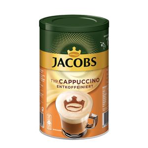 Jacobs Cappuccino Káva jemná krémová bez kofeinu Obsah 220g