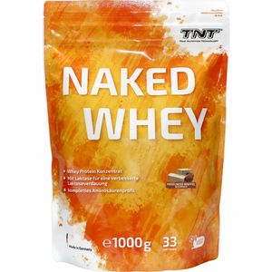 TNT Naked Whey Protein Konzentrat mit Laktase 1000g Haselnuss-Waffel