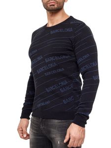 Red Bridge Herren Strickpullover Pullover Striped Barcelona Navy L Red Bridge Herren Strickpullover Pullover Striped Barcelona Navy L