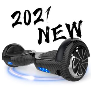 MARKBOARD Hoverboard,Elektro Scooter 6,5 LED E-Balance Scooter mit Motorbeleuchtung E-Skateboard Elektroroller Bluetooth LED carbon schwarz