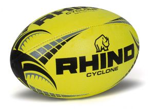 Rhino Cyclone Rugby Ball Fluo Yellow - veľkosť 4