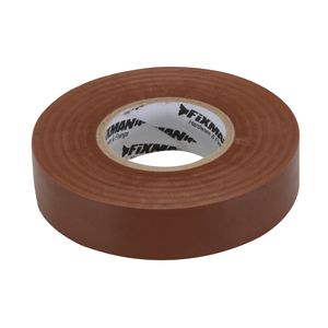 FIXMAN Isolierband 19 mm x 33 m, braun