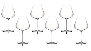 Zalto sada 6 sklenic na červené víno Burgundy, foukané, 11102 x 3, Glasmanufaktur Denk'Art + sada 4 brček z nerezové oceli EKM Living zdarma