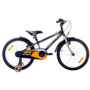 Detský bicykel SPRINT CASPER 18" 1 SP, syn a oranžová HARDTAIL