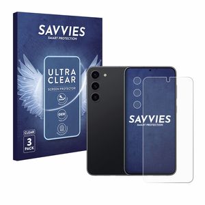 6x Savvies Schutzfolie für Samsung Galaxy S23 (Display+Kamera) Folie Klar