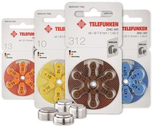 Telefunken Hörgeräte Batterien Made in Germany Lagerräumung  kurze Haltbarkeit 312 10 Blister
