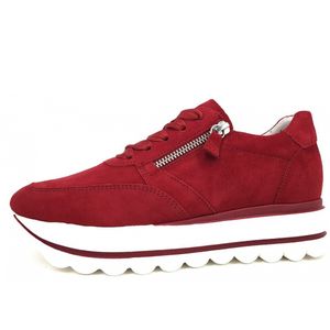 Gabor  Damenschuhe Schnürschuhe Sportive Sneaker Rot Freizeit, Schuhgröße:EUR 37.5 | UK 4.5