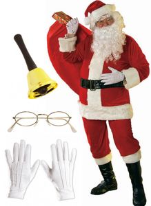 Herren-Kostüm Santa Claus - Super Set - 12-teilig, Größe:L