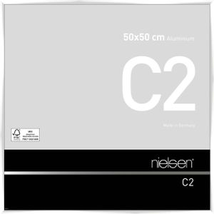 Nielsen Aluminium Bilderrahmen C2, 50x50 cm, Weiß Glanz