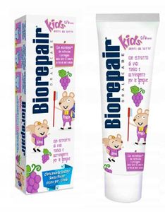 Blanx, Biorepair Oral Care Kids, Pasta do zębów dla dzieci o smaku Winogrona, 50 ml
