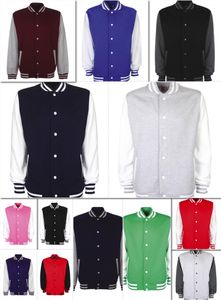 FDM Uni College Jacke Sweatshirt, Größe:L, Farbe:Black/White