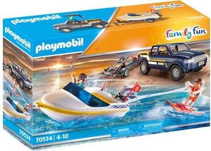 PLAYMOBIL 70534 Pick-Up und Motorboot NEU